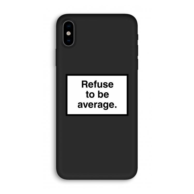 Refuse to be average: iPhone X Biologisch afbreekbaar hoesje