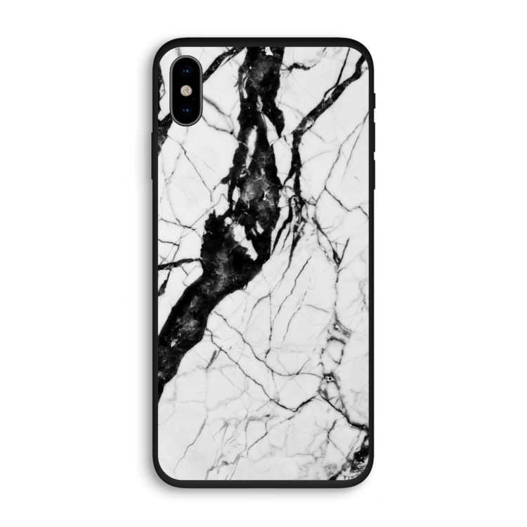 Witte marmer 2: iPhone X Biologisch afbreekbaar hoesje