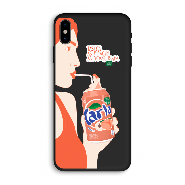 Peach please!: iPhone X Biologisch afbreekbaar hoesje