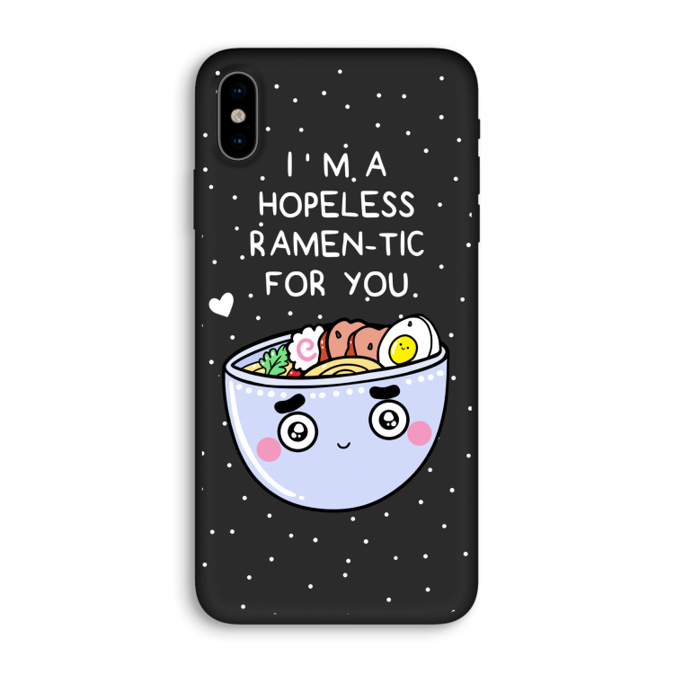 I'm A Hopeless Ramen-Tic For You: iPhone X Biologisch afbreekbaar hoesje