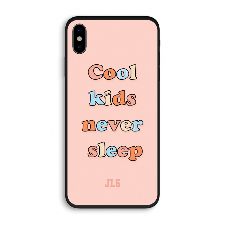 Cool Kids Never Sleep: iPhone X Biologisch afbreekbaar hoesje