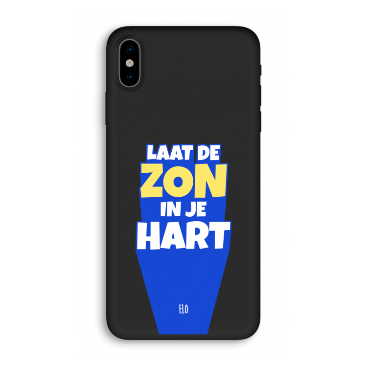 Laat de zon in je hart: iPhone X Biologisch afbreekbaar hoesje