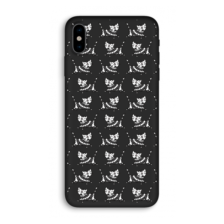 Zwarte poes: iPhone X Biologisch afbreekbaar hoesje