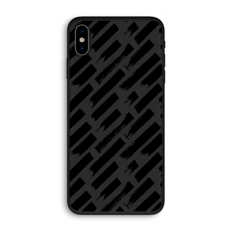 Zwarte vegen: iPhone X Biologisch afbreekbaar hoesje