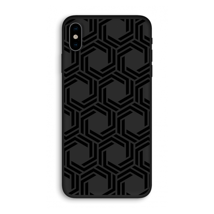 Geometrisch patroon: iPhone X Biologisch afbreekbaar hoesje