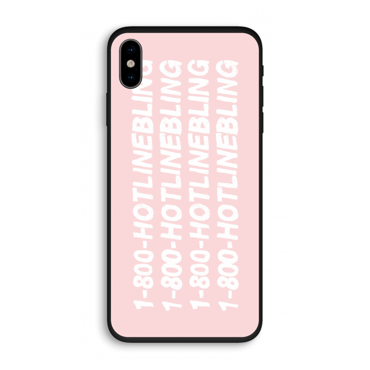 Hotline bling pink: iPhone X Biologisch afbreekbaar hoesje