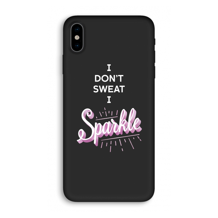 Sparkle quote: iPhone X Biologisch afbreekbaar hoesje