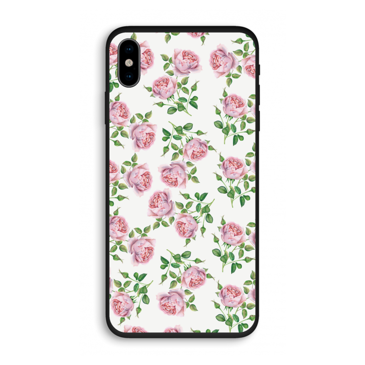 Kleine roosjes: iPhone X Biologisch afbreekbaar hoesje