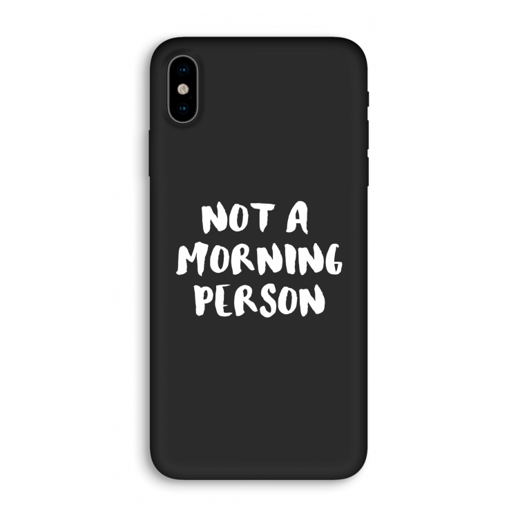 Morning person: iPhone X Biologisch afbreekbaar hoesje