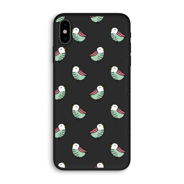 Vogeltjes: iPhone X Biologisch afbreekbaar hoesje
