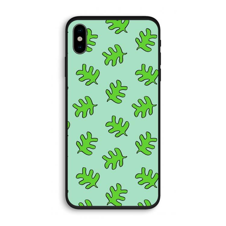 Groene blaadjes: iPhone X Biologisch afbreekbaar hoesje