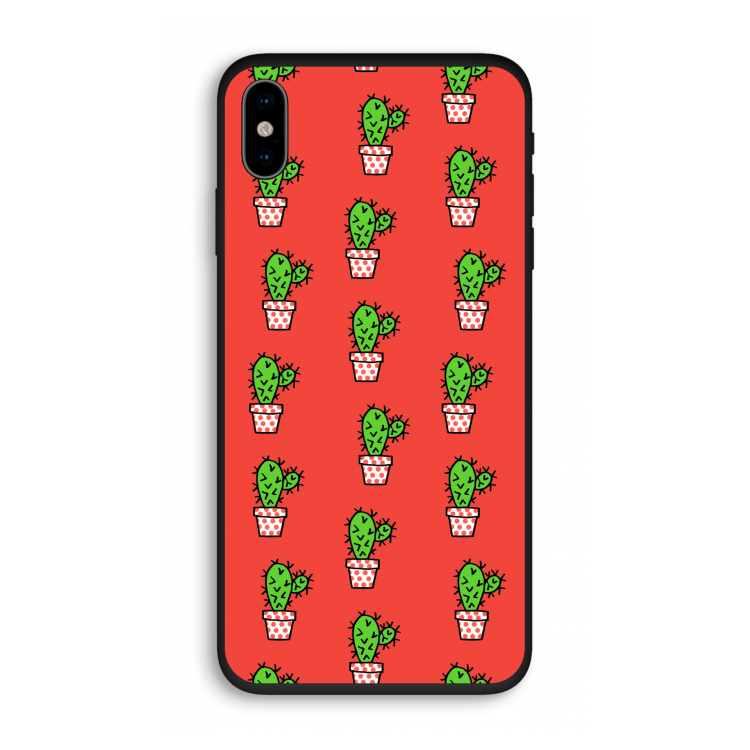 Mini cactus: iPhone X Biologisch afbreekbaar hoesje