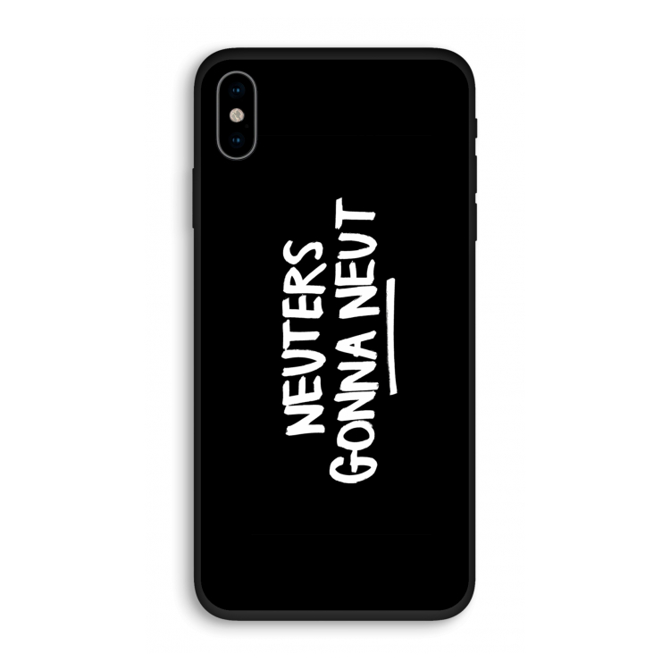 Neuters (zwart): iPhone X Biologisch afbreekbaar hoesje