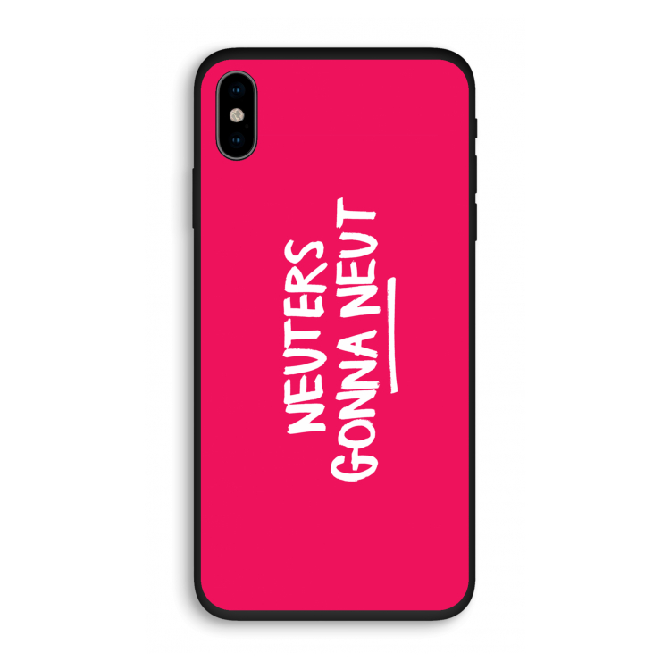 Neuters (roze): iPhone X Biologisch afbreekbaar hoesje