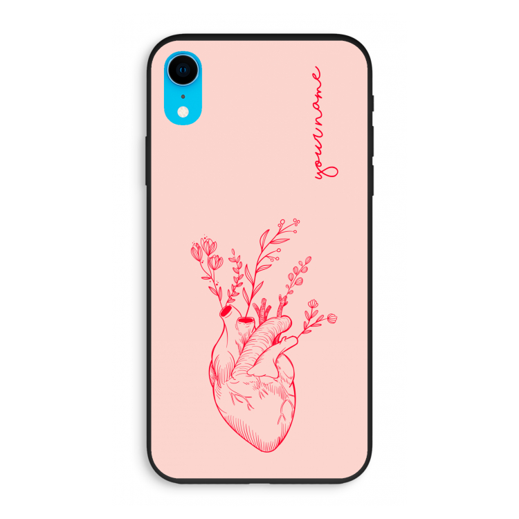Blooming Heart: iPhone XR Biologisch afbreekbaar hoesje