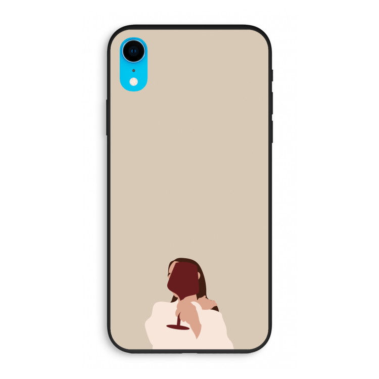 I drink wine: iPhone XR Biologisch afbreekbaar hoesje