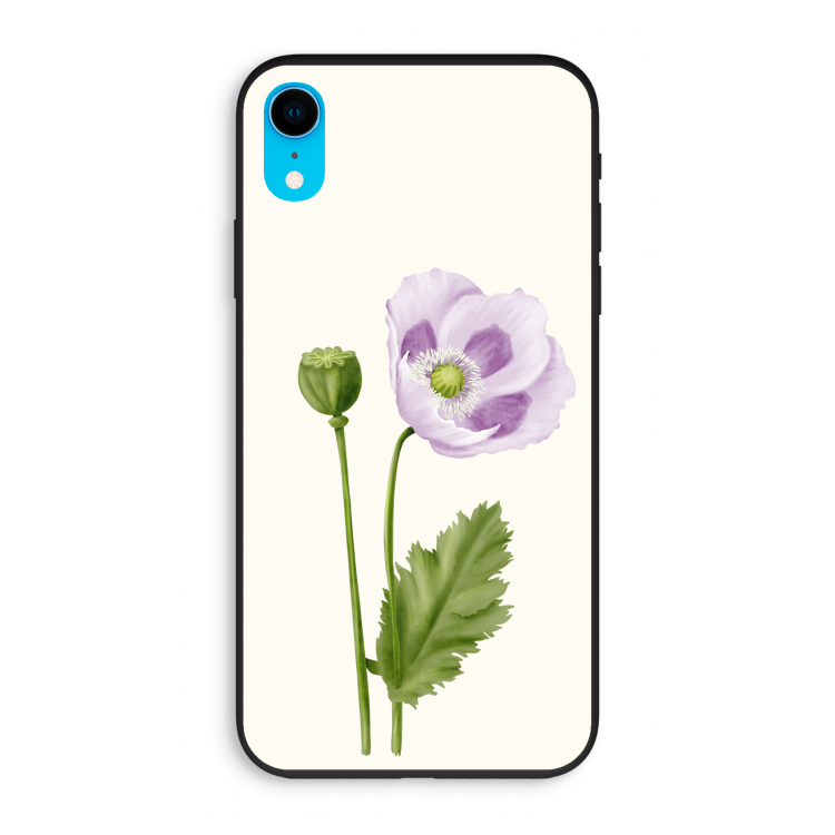 Purple poppy: iPhone XR Biologisch afbreekbaar hoesje