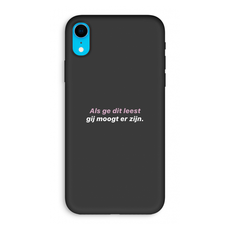 gij moogt er zijn: iPhone XR Biologisch afbreekbaar hoesje