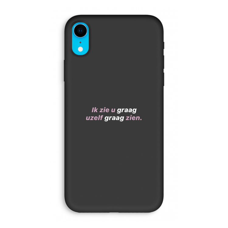 uzelf graag zien: iPhone XR Biologisch afbreekbaar hoesje