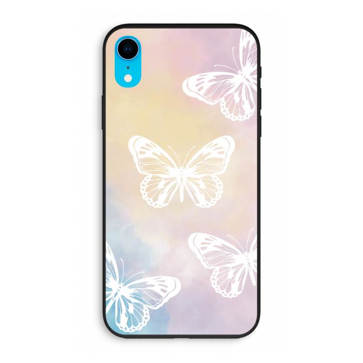 White butterfly: iPhone XR Biologisch afbreekbaar hoesje
