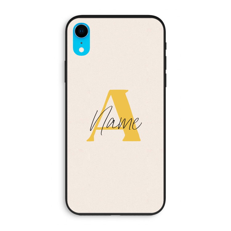 Amber Script: iPhone XR Biologisch afbreekbaar hoesje