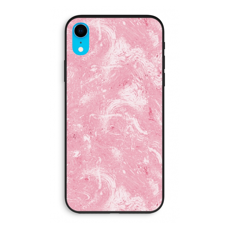 Abstract Painting Pink: iPhone XR Biologisch afbreekbaar hoesje