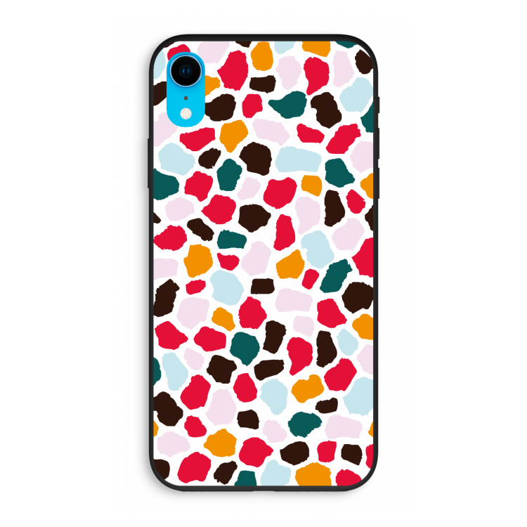 Colored Giraffe: iPhone XR Biologisch afbreekbaar hoesje