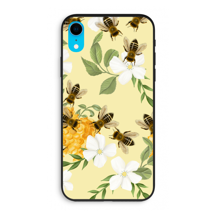No flowers without bees: iPhone XR Biologisch afbreekbaar hoesje