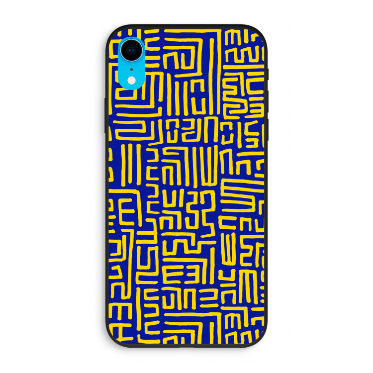 Majorelle Blue Print: iPhone XR Biologisch afbreekbaar hoesje
