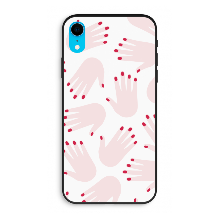Hands pink: iPhone XR Biologisch afbreekbaar hoesje
