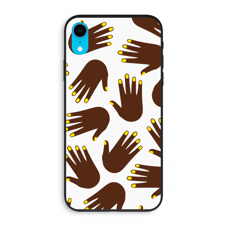 Hands dark: iPhone XR Biologisch afbreekbaar hoesje