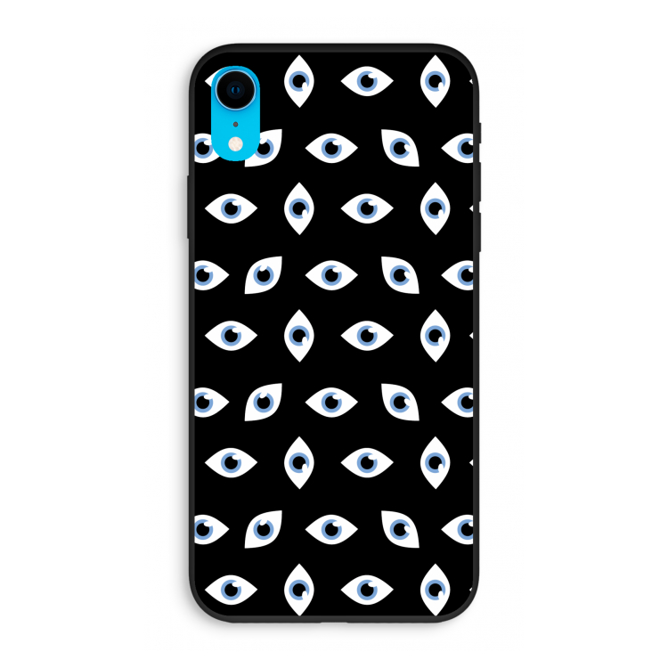 Eyes pattern: iPhone XR Biologisch afbreekbaar hoesje
