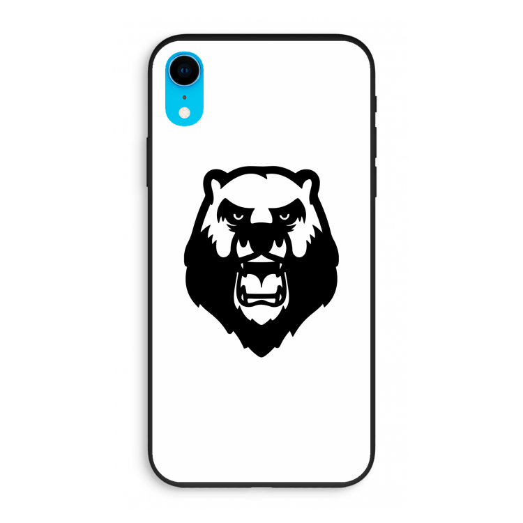 Angry Bear (white): iPhone XR Biologisch afbreekbaar hoesje