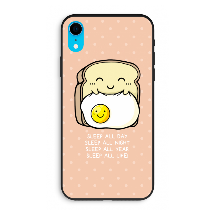 Sleep All Day: iPhone XR Biologisch afbreekbaar hoesje