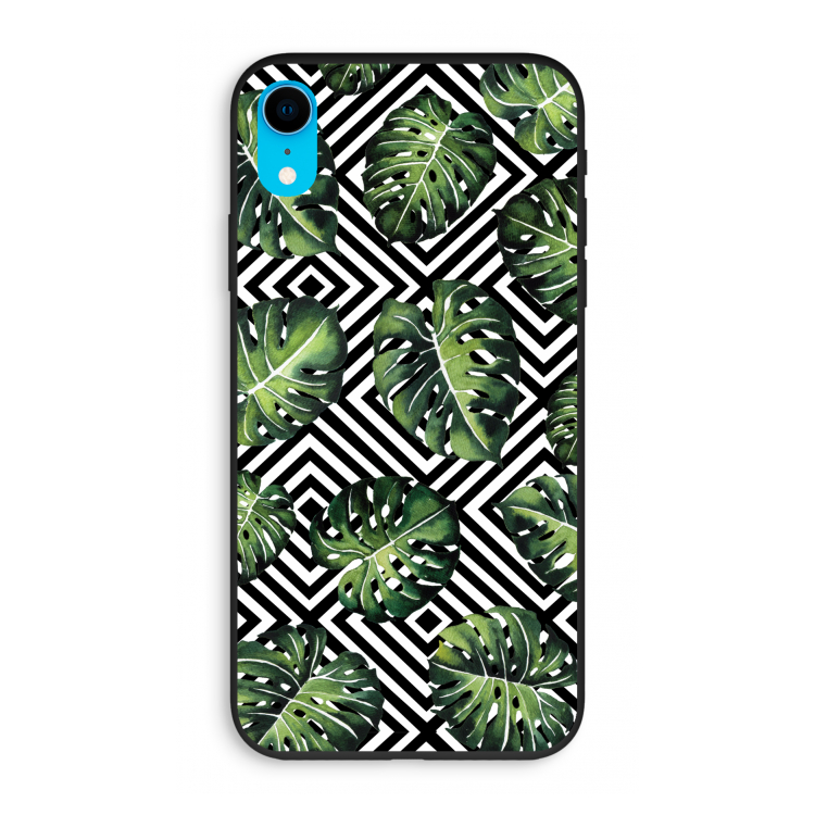 Geometrische jungle: iPhone XR Biologisch afbreekbaar hoesje