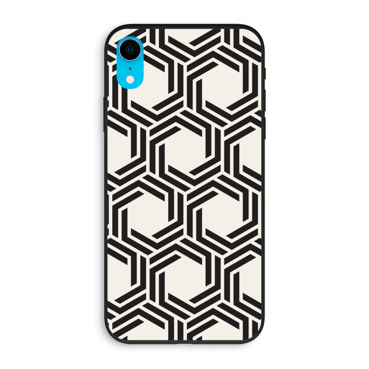 Geometrisch patroon: iPhone XR Biologisch afbreekbaar hoesje