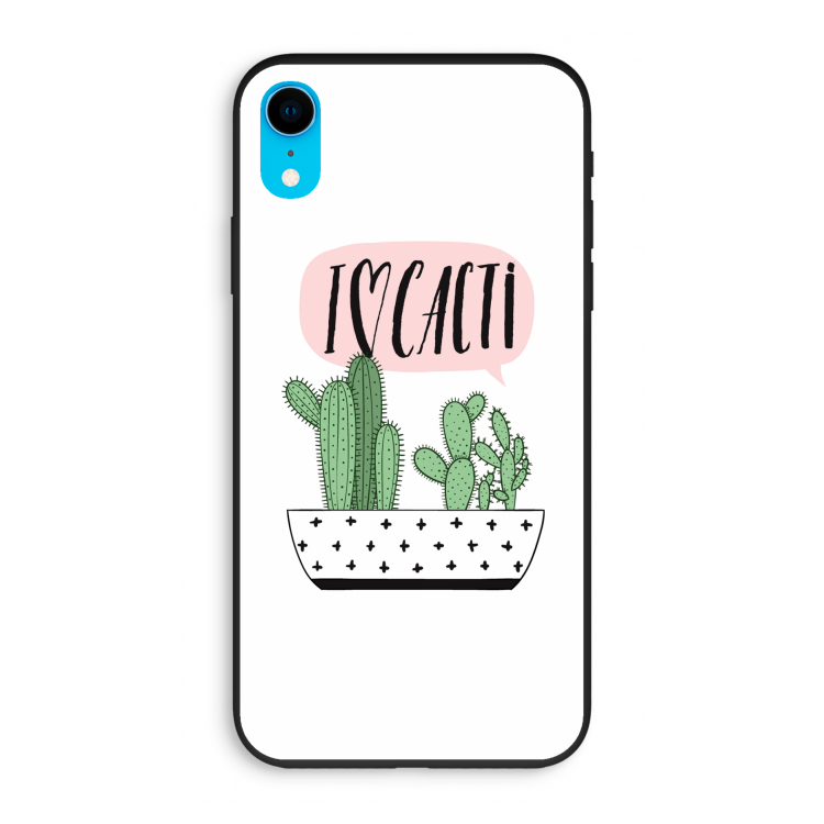 I love cacti: iPhone XR Biologisch afbreekbaar hoesje