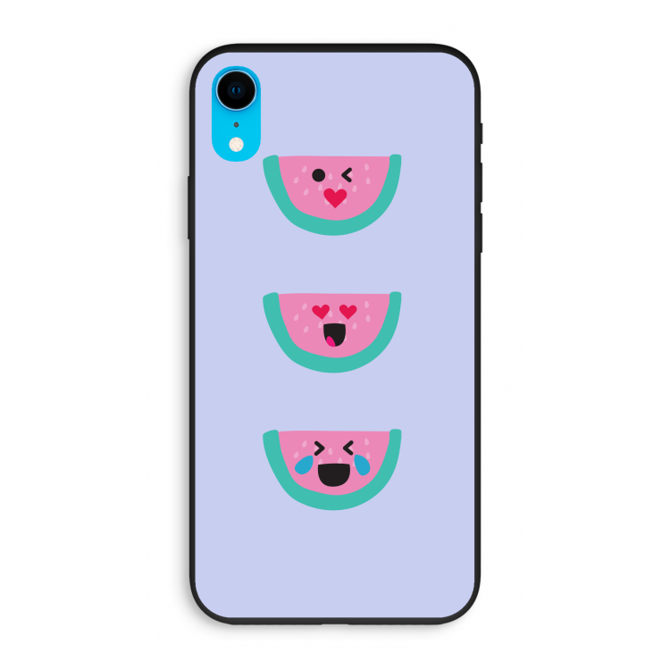 Smiley watermeloen: iPhone XR Biologisch afbreekbaar hoesje