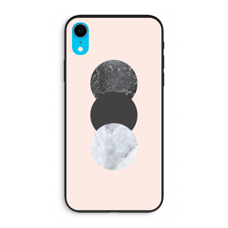 Marmeren cirkels: iPhone XR Biologisch afbreekbaar hoesje