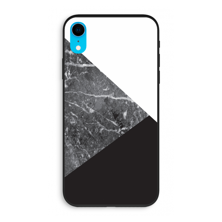 Combinatie marmer: iPhone XR Biologisch afbreekbaar hoesje