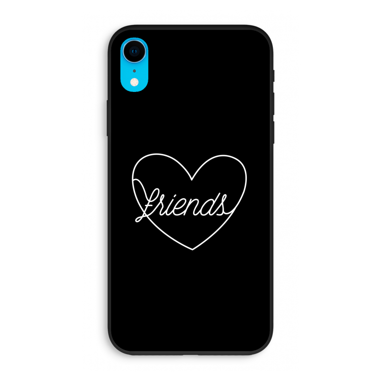 Friends heart black: iPhone XR Biologisch afbreekbaar hoesje
