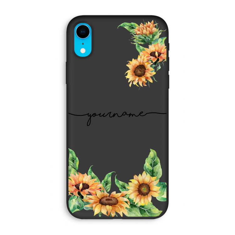Zonnebloemen: iPhone XR Biologisch afbreekbaar hoesje