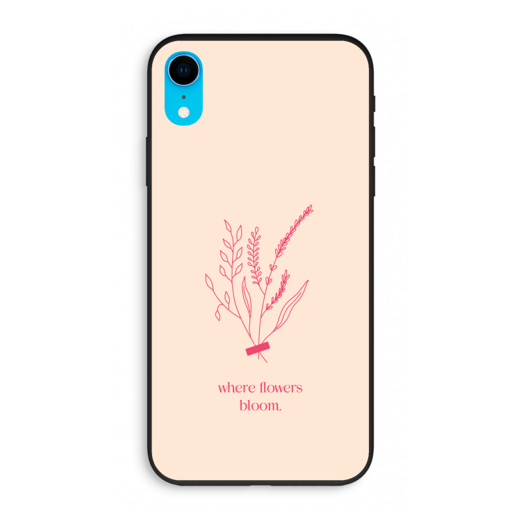 Where flowers bloom: iPhone XR Biologisch afbreekbaar hoesje