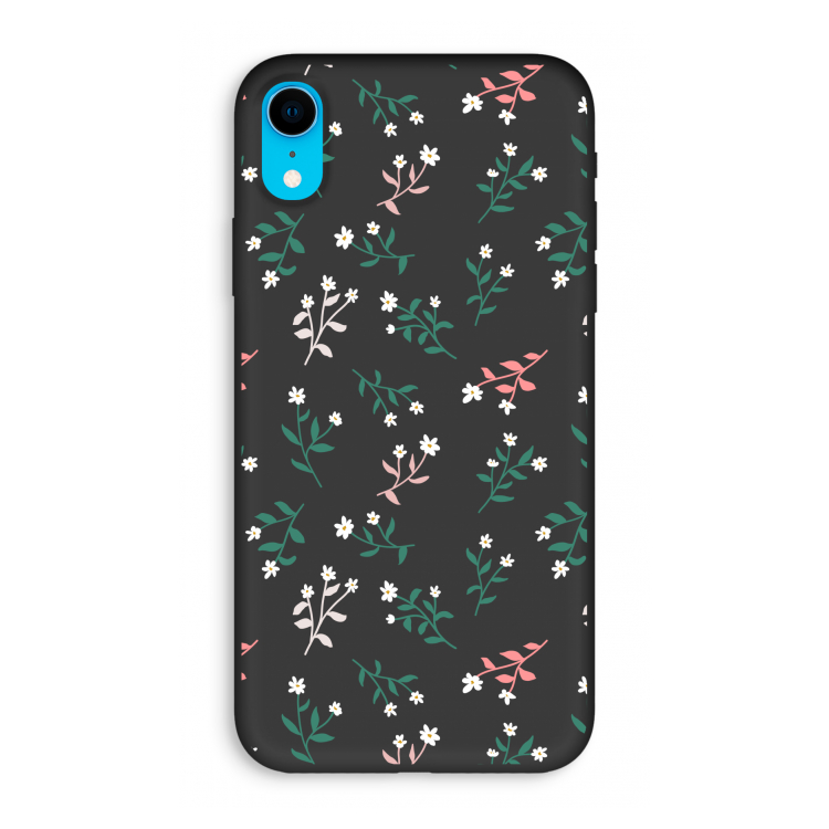 Small white flowers: iPhone XR Biologisch afbreekbaar hoesje