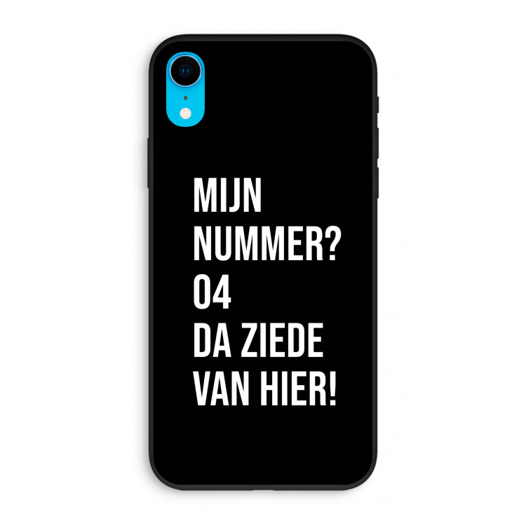 Da ziede van hier - Zwart: iPhone XR Biologisch afbreekbaar hoesje