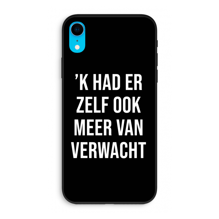 Meer verwacht - Zwart: iPhone XR Biologisch afbreekbaar hoesje