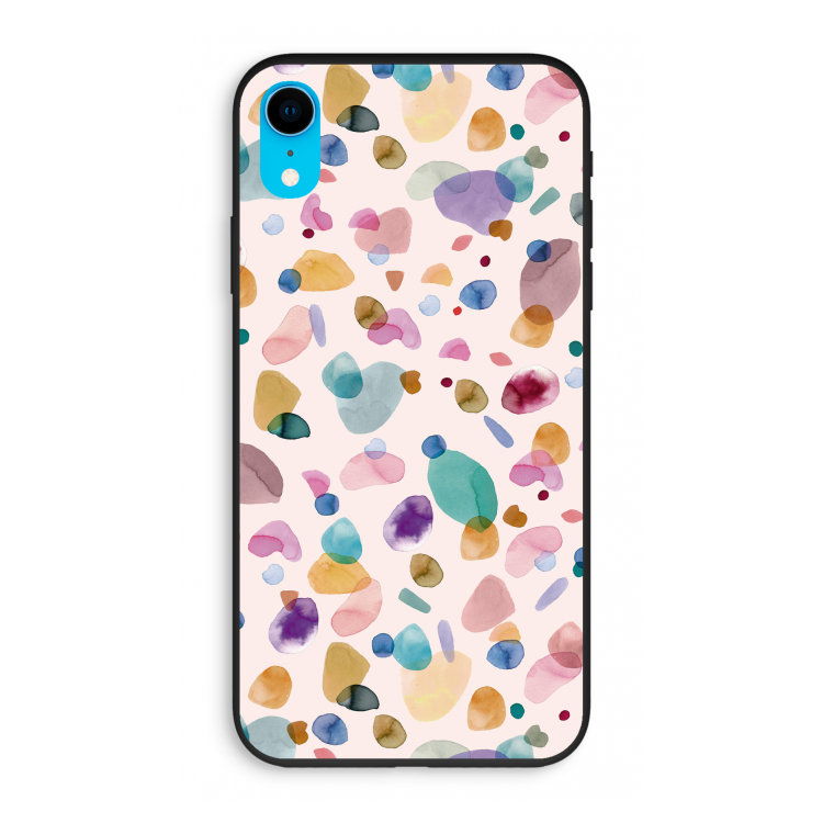 Terrazzo Memphis Pink: iPhone XR Biologisch afbreekbaar hoesje
