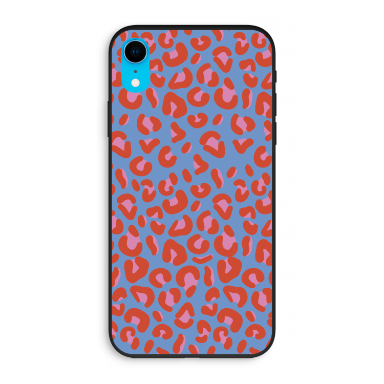 Leopard blue: iPhone XR Biologisch afbreekbaar hoesje