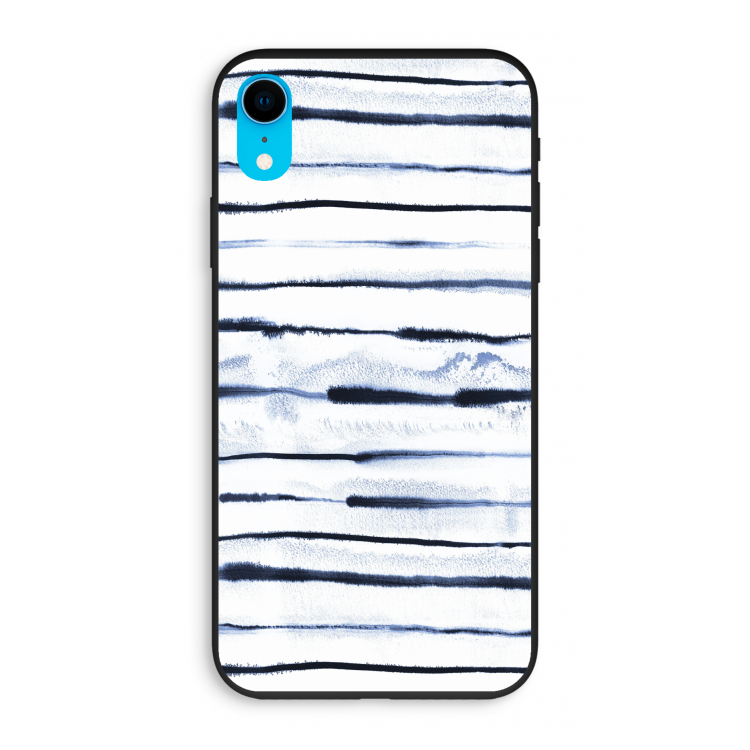 Ink Stripes: iPhone XR Biologisch afbreekbaar hoesje