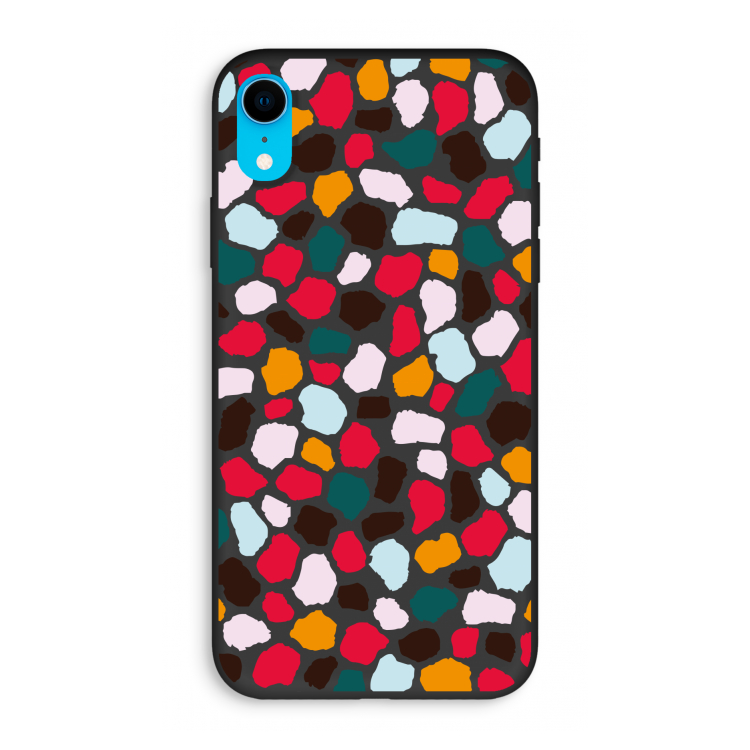 Colored Giraffe: iPhone XR Biologisch afbreekbaar hoesje